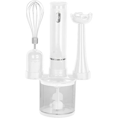 Mixer 3 em 1 200W 127V com Processador e Fouet 700ml – Potente, Prático e Fácil de Limpar | Cor:Branco