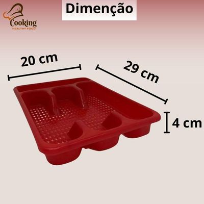 Faqueiro Inox 25 Unidades Vermelho Qualidade E Design