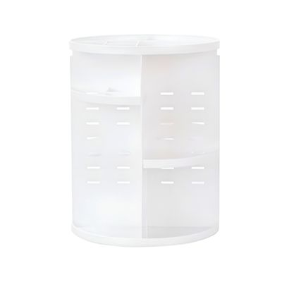 Organizador Porta Maquiagem Giratório 360° Ajustável Multifuncional - Branco