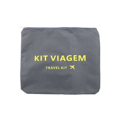 Kit Organizador Mala Le Travel com 3 Peças Cinza UNICA