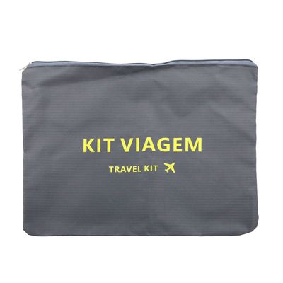 Kit Organizador Mala Le Travel com 3 Peças Cinza UNICA
