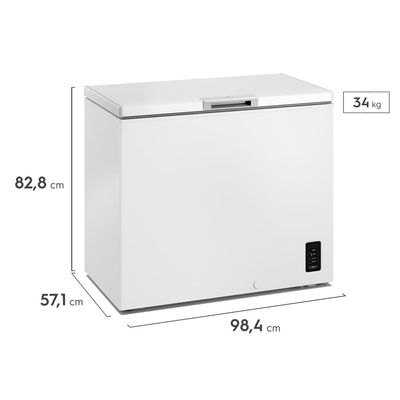 Freezer Horizontal Electrolux 245L Inverter Bivolt Uma Porta Branco (HB250) Bivolt