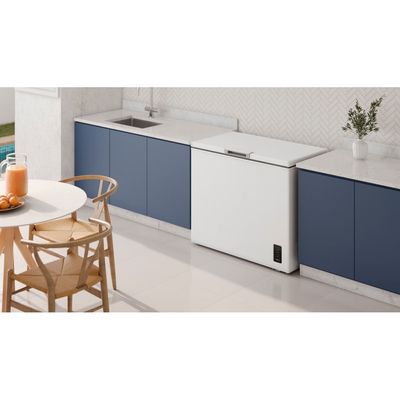 Freezer Horizontal Electrolux 245L Inverter Bivolt Uma Porta Branco (HB250) Bivolt