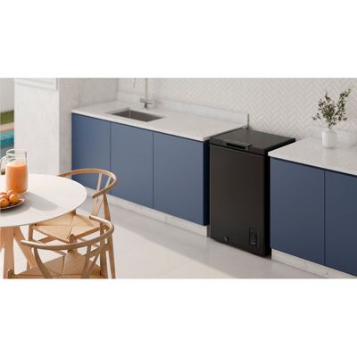 Freezer Horizontal Electrolux 95L Inverter Bivolt Uma Porta Preto (HB10B) Bivolt