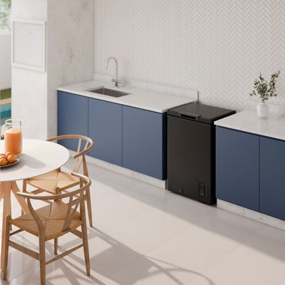 Freezer Horizontal Electrolux 95L Inverter Bivolt Uma Porta Preto (HB10B) Bivolt