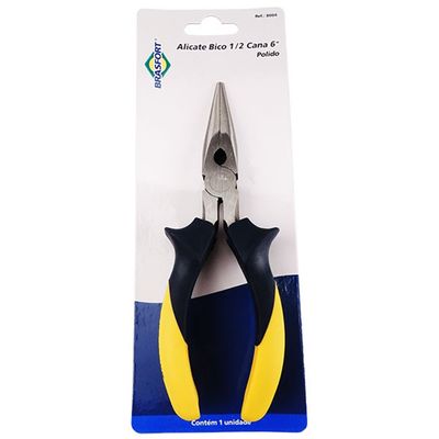 Alicate Bico Brasfort Meia Cana 6 Polegadas