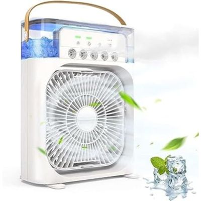 Ventilador Portátil de Mesa Mini Ar Condicionado Umidificador