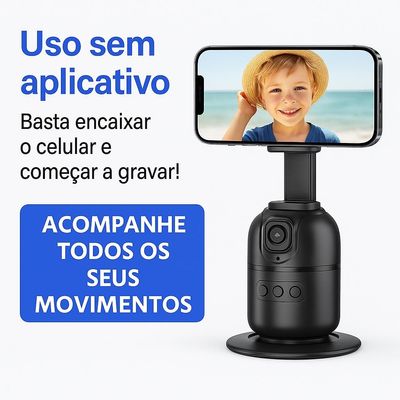 Suporte Celular Rastreador Estabilizador Facial 360