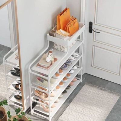Sapateira Rack Estante Multiuso com Cestinho 04 Prateleiras