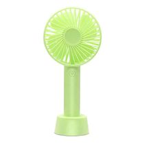 Mini Ventilador Mão Portátil Recarregável 3 Velocidades SS-2 - Verde claro