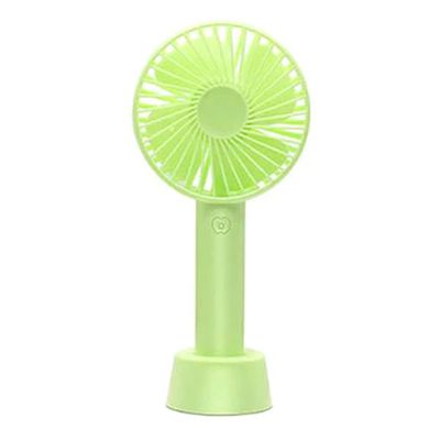 Mini Ventilador Mão Portátil Recarregável 3 Velocidades SS-2 - Verde claro