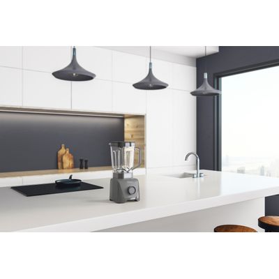Liquidificador Oster 1100 Full OLIQ606 Cinza com 12 Velocidades - 1.100W Cinza / 110