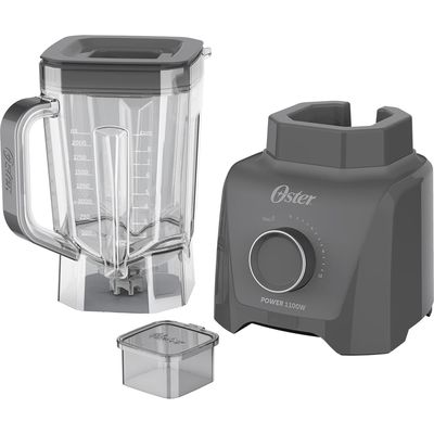 Liquidificador Oster 1100 Full OLIQ606 Cinza com 12 Velocidades - 1.100W Cinza / 110