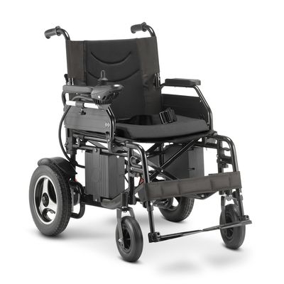 Cadeira de Rodas Motorizada Dobrável até 120 kg Assento de 48 cm D800 Dellamed Preto