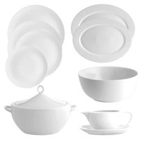 Aparelho de Jantar Vista Alegre Broadway White em Porcelana 42 Peças: O Auge do Minimalismo e Sofisticação Moderna