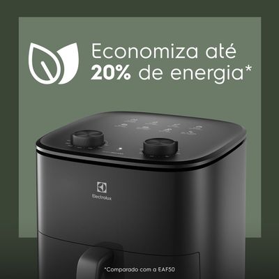 Air Fryer Electrolux por Rita Lobo 7L Preta Efficient 1700W (EAF70) 127V