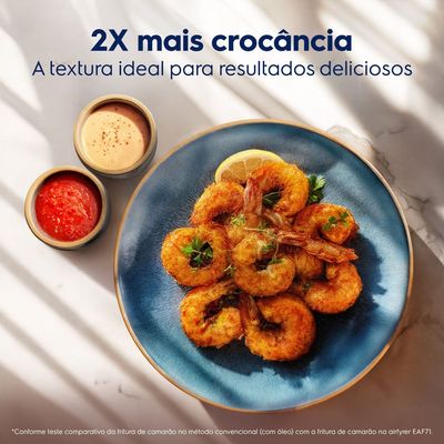 Air Fryer Electrolux por Rita Lobo 7L Cinza Efficient 1700W (EAF71) 127V