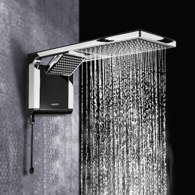 Chuveiro Acqua Duo Black Cromado 7800 Watts 220V 7510104 Lorenzetti Chuveiro Acqua Duo Blac