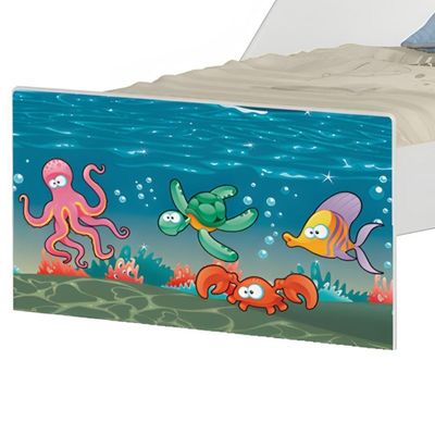 Cama Infantil Tick Aquário Com Colchão