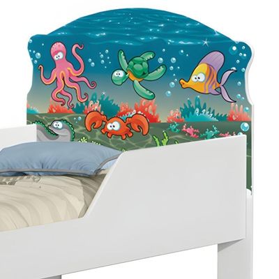 Cama Infantil Tick Aquário Com Colchão