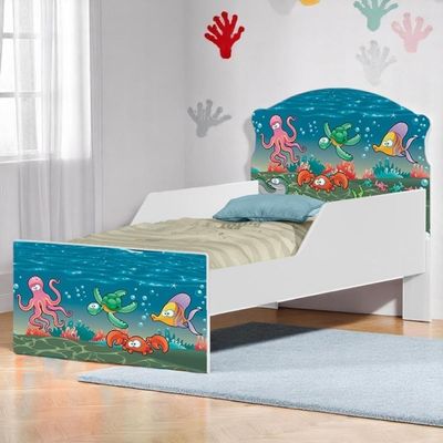 Cama Infantil Tick Aquário Com Colchão