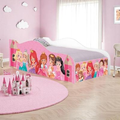 Cama Carro Solteiro Joy Princesas Solteiro