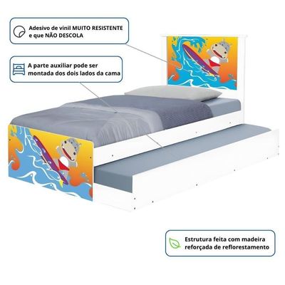 Bi Cama Juvenil Zap Com Cabeceira Surfista