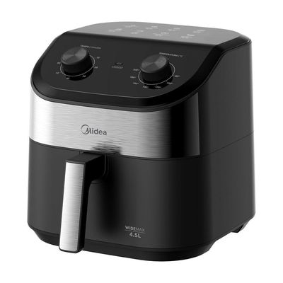 Fritadeira Air Fryer Widemax 4,5L Midea Portáteis Preto/inox 110V