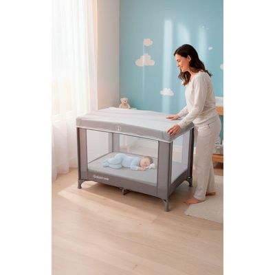 Berço Portátil E Cercadinho Galzerano Basic Cinza