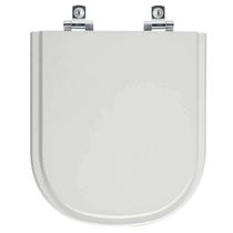 Assento Sanitário Soft Close Flox Cinza Claro Para Vaso Fiori
