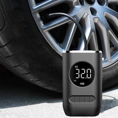 Compressor de Ar Portátil Digital Recarregável USB com Visor LCD – Calibrador de Pneus para Carro, Moto, Bike e Bolas