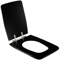Assento Sanitário Poliester Vila Rica Preto Para Vaso Icasa