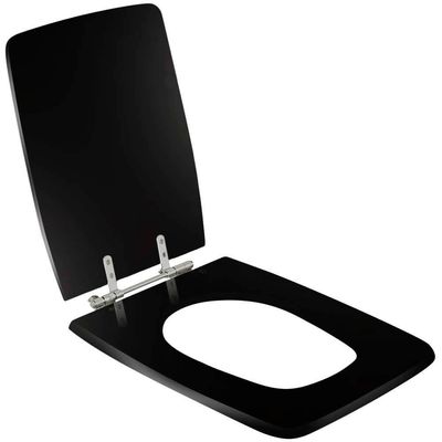 Assento Sanitário Poliester Vila Rica Preto Para Vaso Icasa