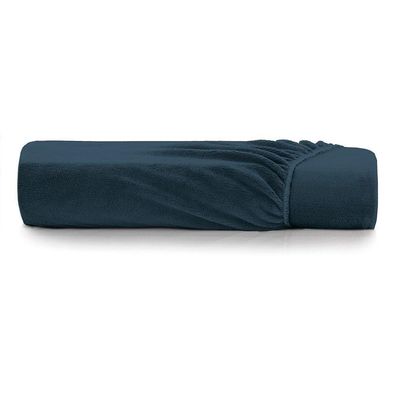 Lençol Com Elástico Solteiro Altenburg Blend Malha Azul Minimal