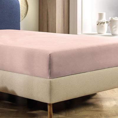 Lençol Com Elástico King Altenburg Cetim 300 Fios Rosa