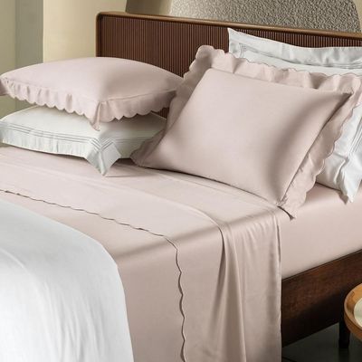 Jogo De Cama King 4 Peças Altenburg Cora Bordados Em Cetim