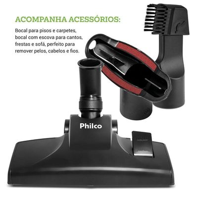 Aspirador De Pó 2 Em 1 Philco Deep Cleaning 1600W PAS31 220V