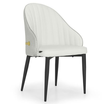 Kit 10 Cadeiras De Jantar Estofada Design La Martina - Branca