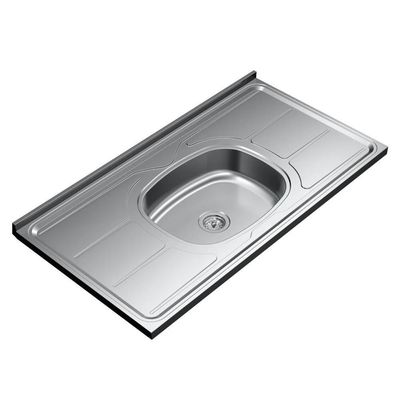 Pia De Cozinha Com Cuba E Válvula Bali 100cm Aço Inox - Ghel Plus