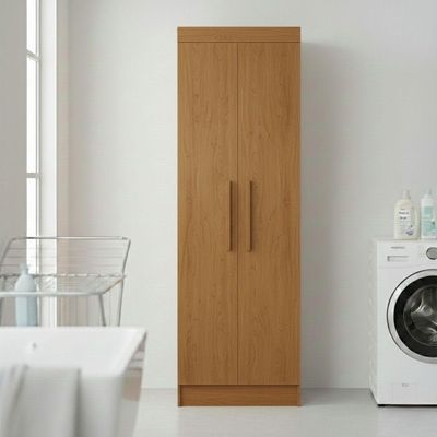 Multiuso Lavanderia Lirio Mdf 2 Portas E 4 Prateleiras Naturalle