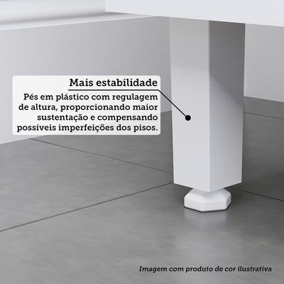 Cozinha Completa 4 Pçs Espaço Micro-ondas E Tampo 270cm Lari Vanilla-connect