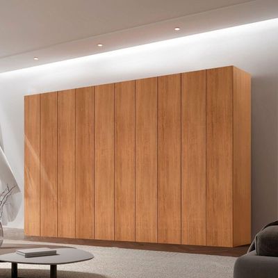 Guarda Roupa Casal Everest Mdf 10 Pts 4 Gav E 13 Prateleiras Naturalle