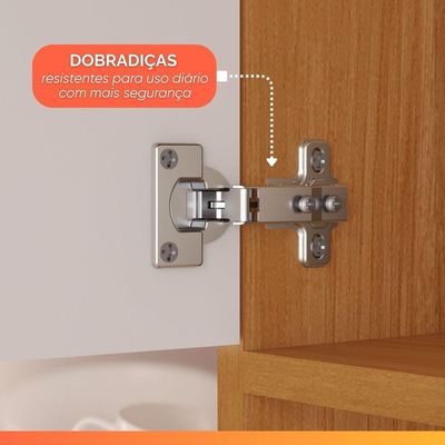 Armário De Cozinha Completa 10 Portas 2 Gavetas Núbia Madeirado/off White Madeirado/off White