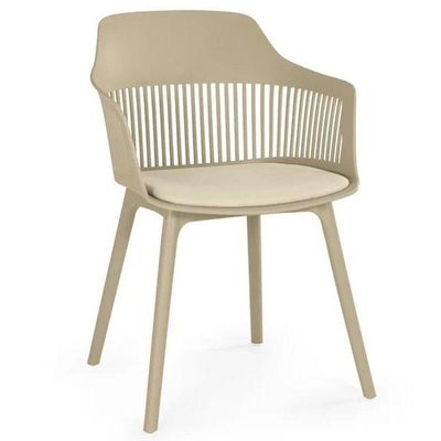 Conjunto De Jantar Mesa Eiffel 100cm Preto + 4 Cadeiras Marcela Nude