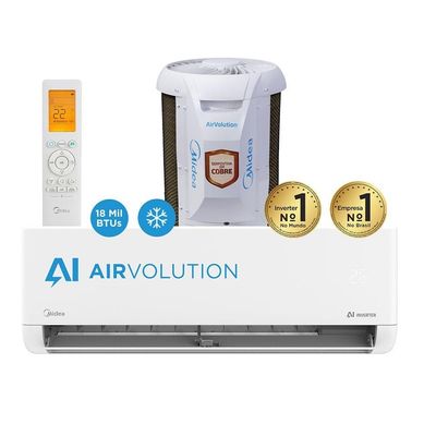 Ar-condicionado Split 18.000 Btus AI Airvolution Frio Midea 42EFVCA18M5.38TAVCA18M5 220V