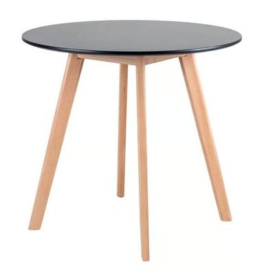 Conjunto De Jantar Mesa Leda 90cm + 4 Cadeiras Marcela, Moderna E Confortavel - Preta