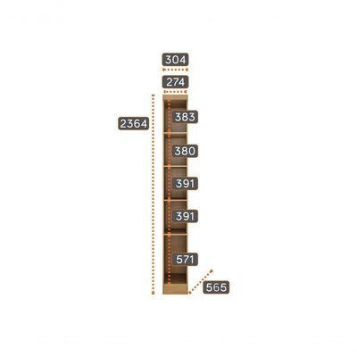 Modulado Cantoneira 4 Prateleiras - Linea Horizonte