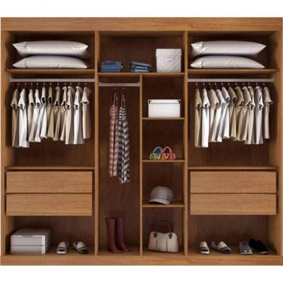 Guarda-roupa Solteiro Espelho 4 Gavetas - Capri Bianchi