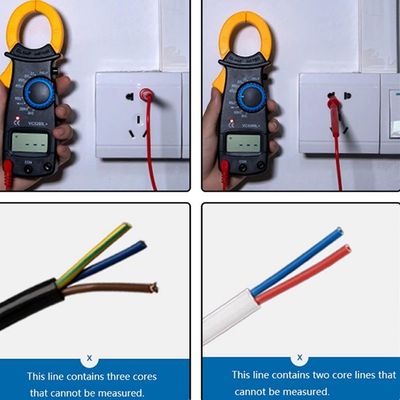 Alicate Amperímetro Digital Com Medição De Temperatura E Teste Completo