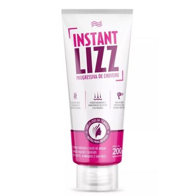Escova Progressiva de Chuveiro Instant Lizz 200g Sem Formol